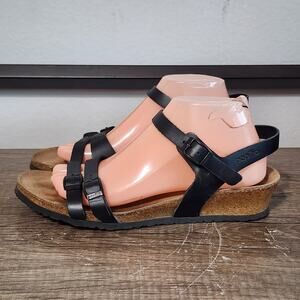 Papillio By Birkenstock Lana Women's Leather Sandals Shoes Size 40 (9) Black